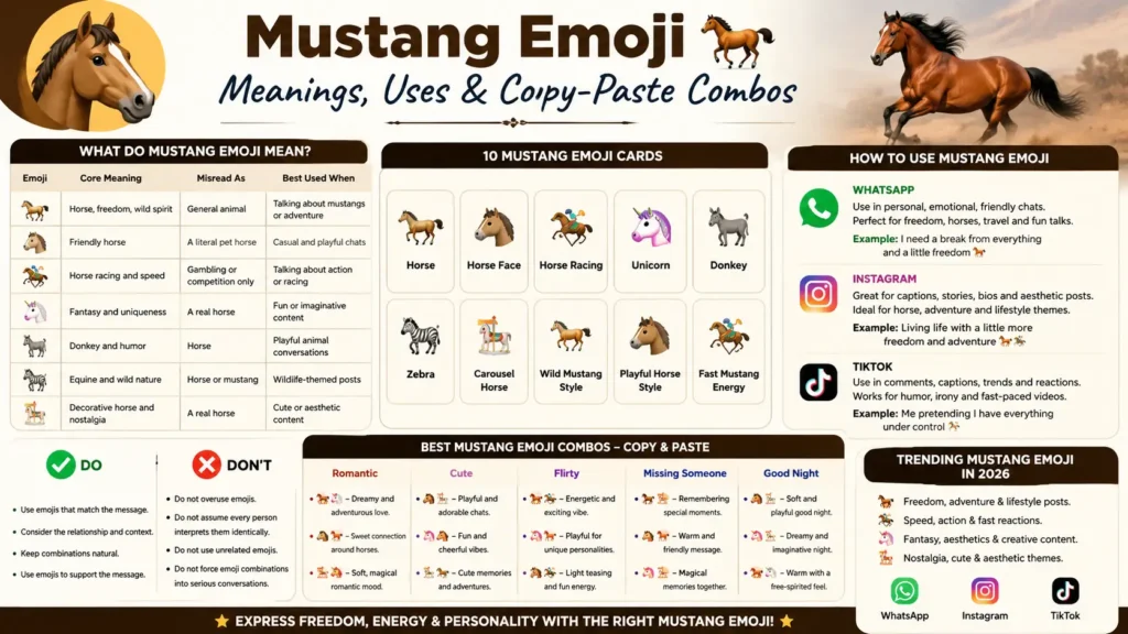 mustang emoji