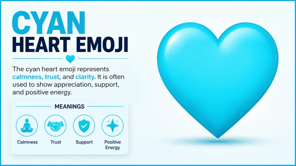 cyan heart emoji