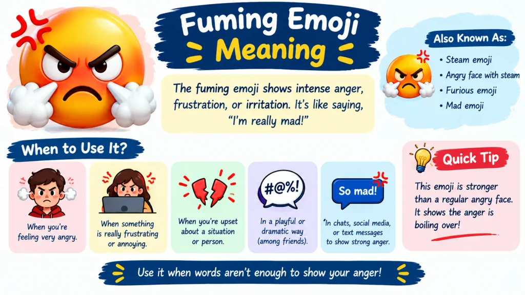 fuming emoji