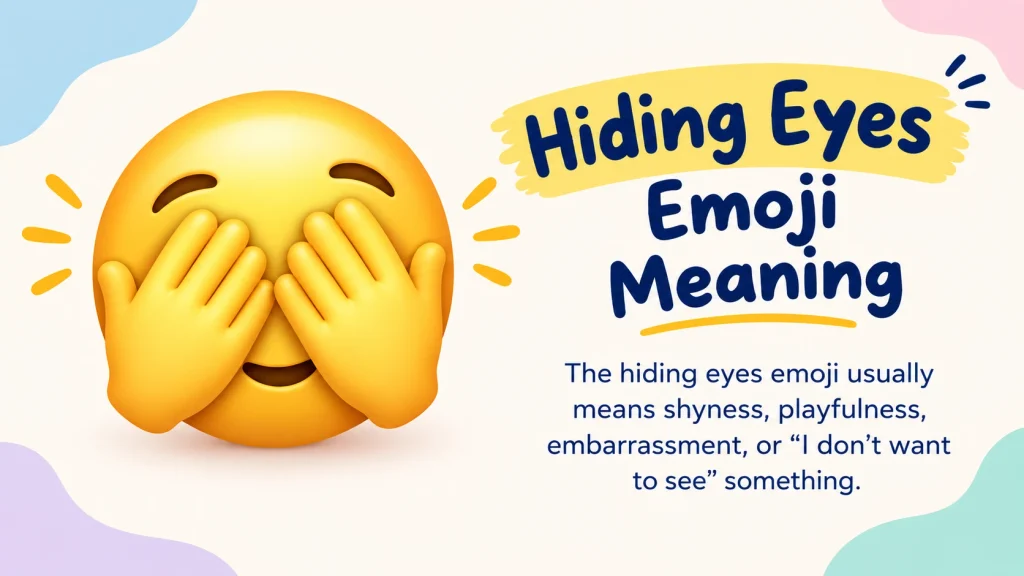 hiding eyes emoji