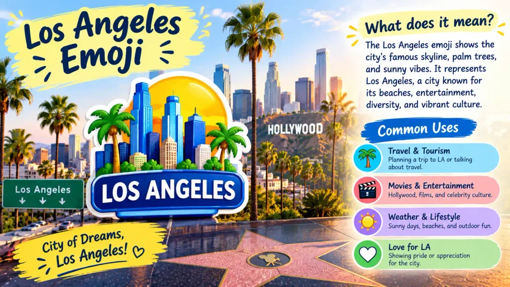 los angeles emoji