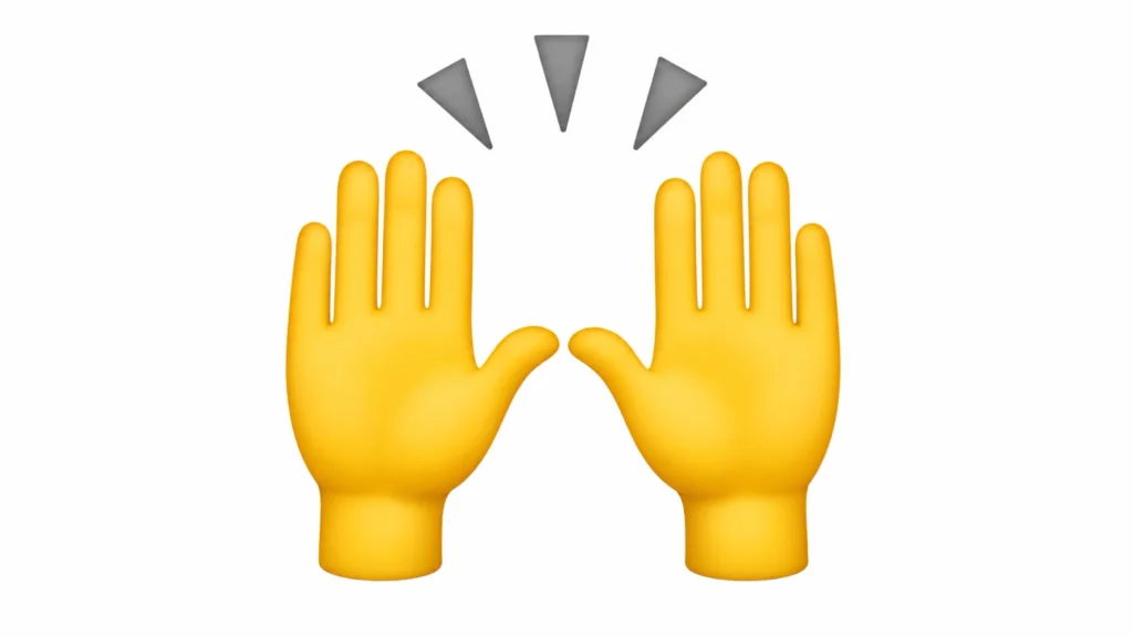 Praise Hand Emoji
