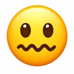 squiggly mouth emoji