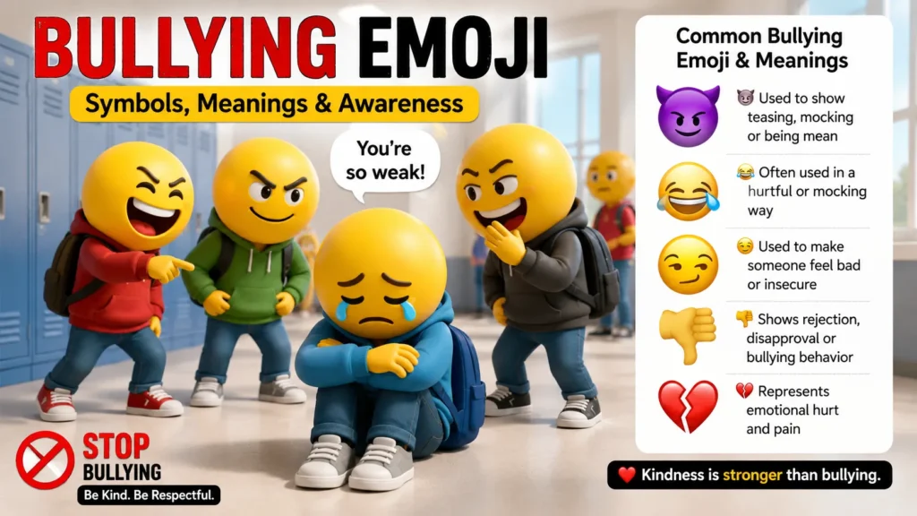What does bullying emoji mean?