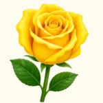 yellow rose emoji