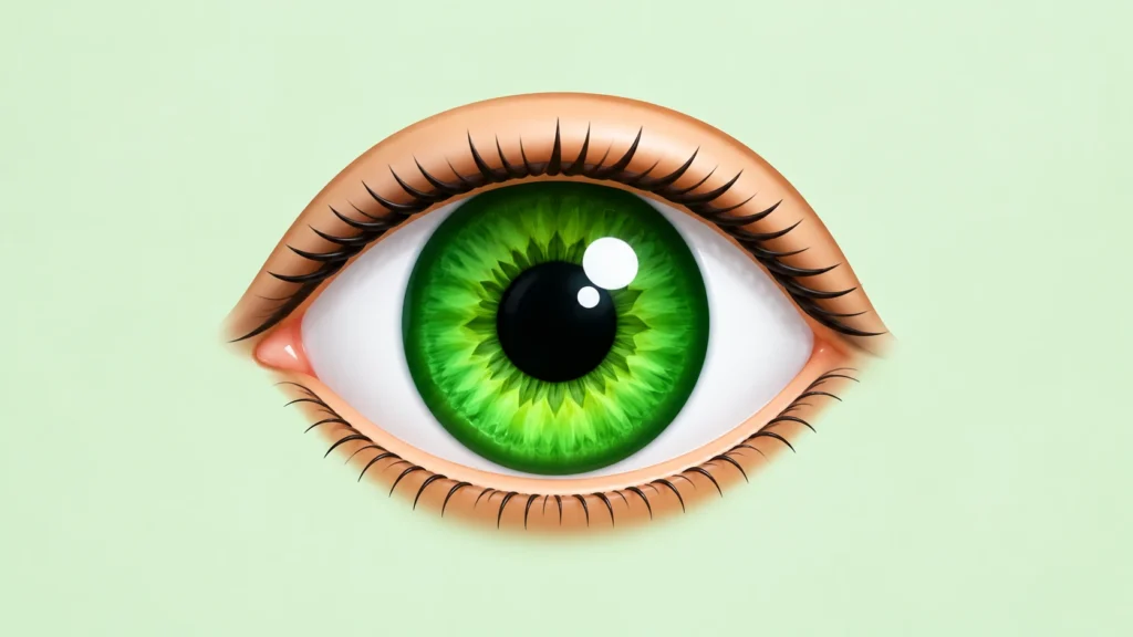 green eye emoji